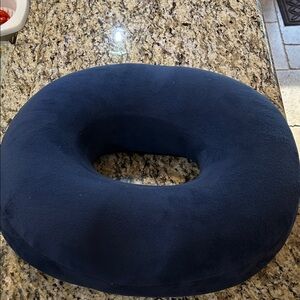 Plush Dark Blue Seat Cushion